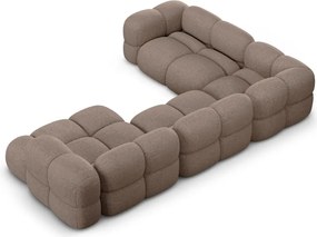 Barna sarokkanapé (bal oldali-U alakú) Loretto – Cosmopolitan Design