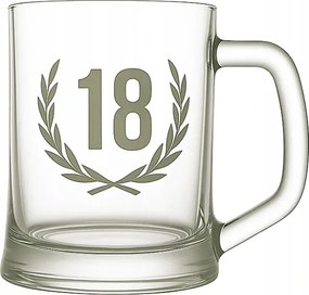 Söröspohár, söröskorsó, korsó évforduló 18 éves homokfúvással