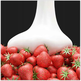 Poszterek 30x30 Eper tejjel 3D