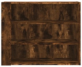 füstös tölgy színű szerelt fa faliszekrény 75 x 35 x 60 cm