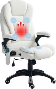 Vinsetto Irodai Szék Vibrációs Masszázzsal, Ergonomikus Íróasztali Szék Fűtéssel, Dönthető Funkcióval, Magasságban Állítható Vezérigazgatói Szék Távir