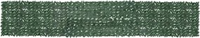 vidaXL sötétzöld leveles erkélyparaván 600 x 100 cm