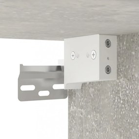2 db betonszürke fali TV-szekrény 40x34,5x60 cm