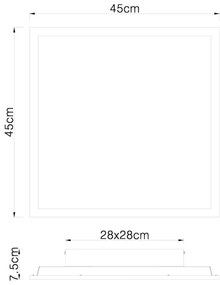 Globo 416080D2 - LED Mennyezeti lámpa DORO LED/24W/230V