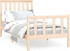 vidaXL tömör fenyőfa ágy matrac nélkül 100 x 200 cm