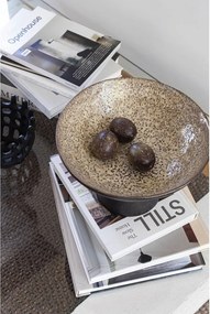 Fekete-bézs kőedény tál ø 31,5 cm By Hand – Mette Ditmer Denmark