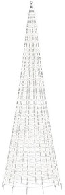 hideg fehér LED karácsonyfa zászlórúdra 1534 LED 500 cm