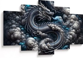Kép – Sárkány a füstben (150x105 cm)