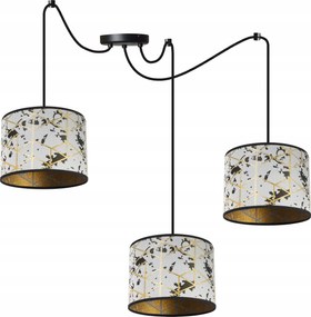 Mennyezeti Lámpa Lógó Csillár Hármas Lámpabúra Glamour Loft Pók Arany