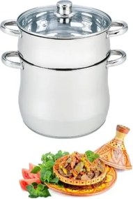 Kuszkusz Pan Rozsdamentes acél pároló 8 liter. Párolás