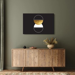 Kép - Absztrakció arany és fekete N⁰2 (90x60 cm)