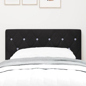 LED fejvég kristálygombos tűzéssel fekete 80 cm bársony