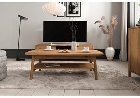 Natúr színű tölgyfa dohányzóasztal 60x100 cm Twig – The Beds