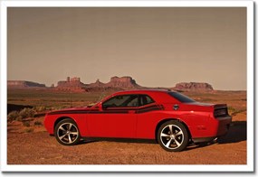 Poszterek keretben 60x40 Dodge Challenger Rt