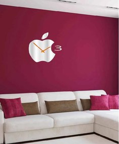 Fali óra műanyagból a konyhában APPLE, 35x35 cm