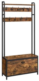 NAVOR álló kabáttartó barna/fekete