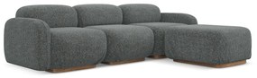 Szürke moduláris sarokkanapé (variálható sarok) Ailani – Makamii