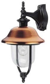PREZENT-3048 SANGHAI fekete/réz kültéri fali lámpa 1XE27 60W ↕492mm Ø248mm