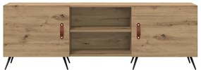 TV szekrény kézműves tölgy 150 x 30 x 50 cm Faanyag