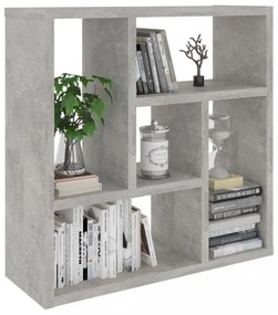 betonszürke szerelt fa fali polc 45,1 x 16 x 45,1 cm