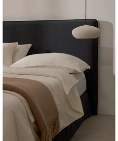 Antracitszürke kárpitozott franciaágy 160x200 cm Jaira – Kave Home