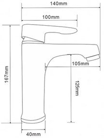 Colly mosdó csaptelep fekete