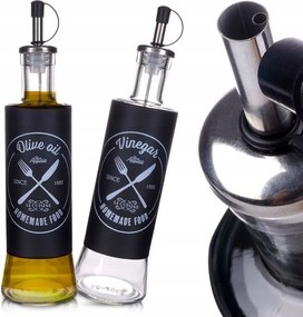 2x Üvegpalack Olívaolaj adagolóval Ecet Olívaolaj adagoló 300ml