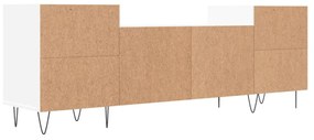 fehér szerelt fa TV-szekrény 160 x 35 x 55 cm