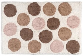 Barna-bézs bio pamut fürdőszobai kilépő 60x90 cm Tibet – Wenko