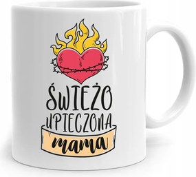 Ajándék Bögre Anyukáknak Frissen Sült Anyuka fényképes nyomtatással