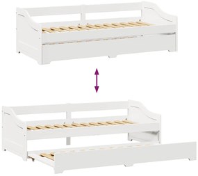 fehér nappali ágy matrac nélkül IRUN 90x200 cm