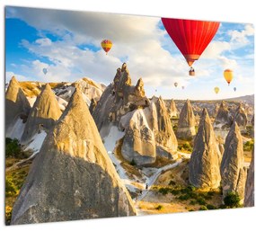 Kép - Hőlégballonok (70x50 cm)