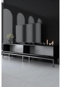 TV szekrény Lord - Black, Silver