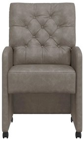 Kerekes Étkező Székek 2 pcs Szürke 58 x 67 x 97 cm Műbőr
