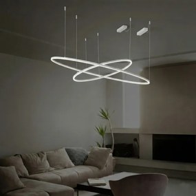 Ideal Lux - LED csillár kábelen ORACLE SLIM LED/83W/230V 4000K átmérő 150 cm fehér