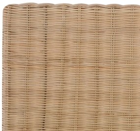 kézzel font valódi rattan ágykeret 180 x 200 cm