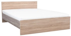 Miami franciaágy ágyneműtartó nélkül 160x200 cm sonoma tölgy-yorki tölgy
