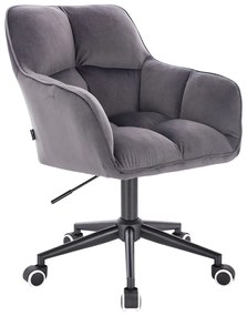 HR550K Grafit modern velúr szék fekete lábbal