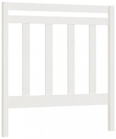 fehér tömör fenyőfa ágyfejtámla 106 x 4 x 100 cm