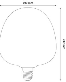 LED Izzó DECO VINTAGE S190 E27/4W/230V 1800K
