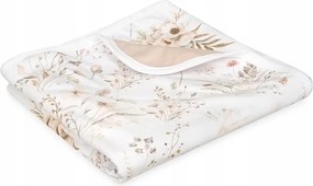 Bébi takaró 75x100 bambusz kétoldalas virágos 19