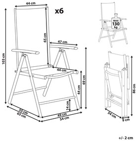 Szék szett 6db Campania (fekete). 1011476