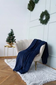 Bona Takaró 130 X 180 cm sötétkék puha bolyhos Italian Fashion