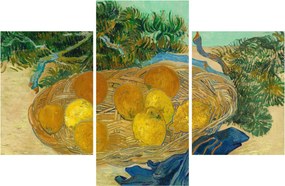 Kép - Vincent van Gogh, Still Life of  Oranges and Lemons with  Blue Gloves, reprodukciók (90x60 cm)