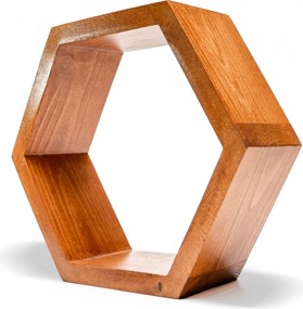 Polc Méhsejt Hexagon Fa Fenyő 18 Szín
