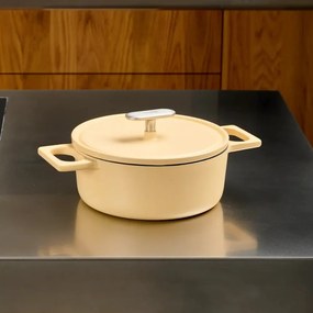 Indukciós tűzhelyhez alkalmas öntöttvas lábas fedővel 2 l Mattia 3.0 – FABINI