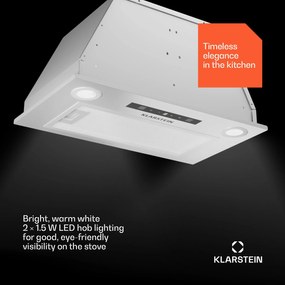Klarstein Paolo 52 beépíthető páraelszívó 52 cm 439 m³/h LED Touch A++