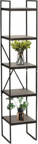 Fém álló könyvespolc 5 szint h130 cm Magas Növény Dekoráció