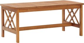 vidaXL tömör akácfa dohányzóasztal 102 x 50 x 43 cm