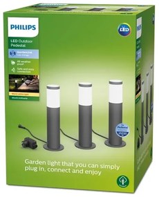Philips - 3x LED kültéri lámpa UTRECHT GARDENLINK LED/24W/230V 2700K IP44